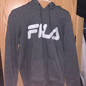 Grey Fila hoodie